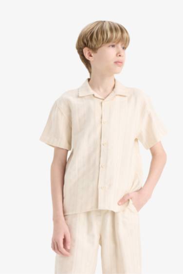 Chemise ample à manches courtes pour garçon