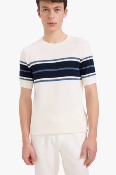 Cotton Standard Fit Short Sleeve Knitwear Polo T-Shirt