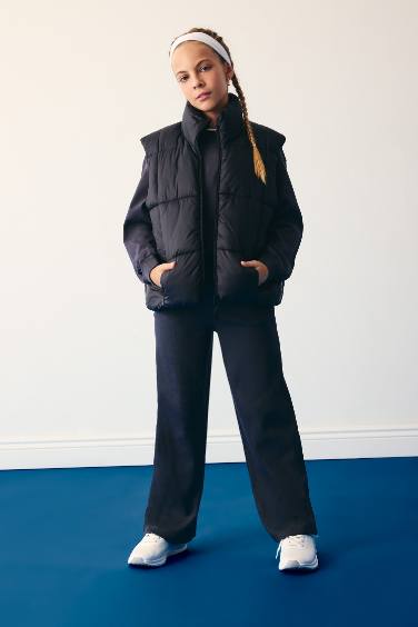 Kız Çocuk Su Geçirmez Fermuarlı Şişme Yelek