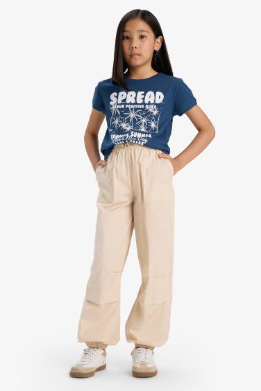 Girl Regular Fit Printed Short Sleeve T-Shirt