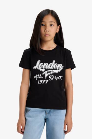 Girl Regular Fit Crew Neck Short Sleeve T-Shirt