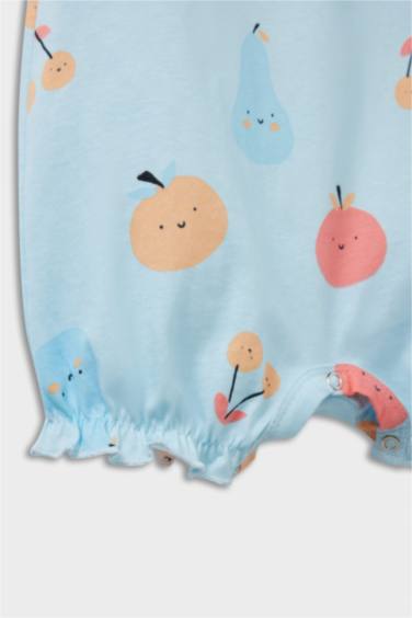 جمبسوت بيبي بناتي نص كم ممشط بطبعة فاكهة