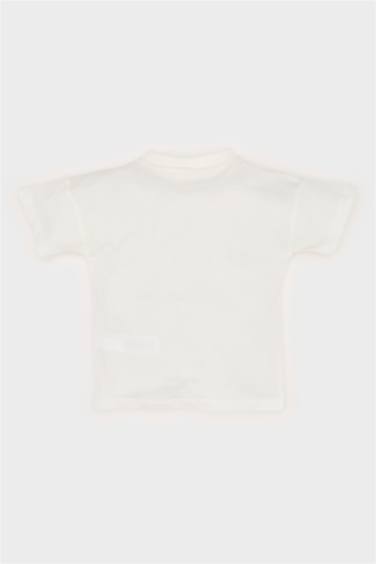 Baby Boy Regular Fit Dinosaur Printed Short Sleeve T-shirt