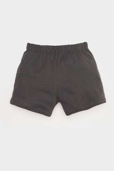 طقم تيشيرت أولاد مطبوع برقبة مستديرة و شورت