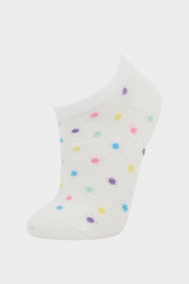 Girl Striped 5 Piece Short Socks
