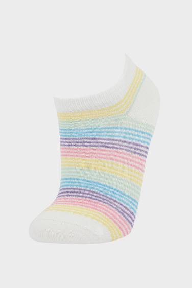 Girl Striped 5 Piece Short Socks