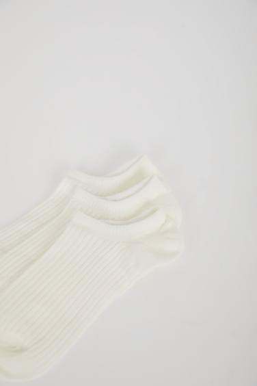 جوارب بنات من قطن - 3 قطع