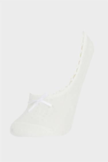 جوارب فلات قطن بناتي - قطعتين