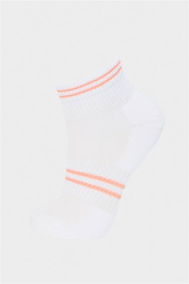جوارب قصيرة للبنات من قطن - 5 قطع