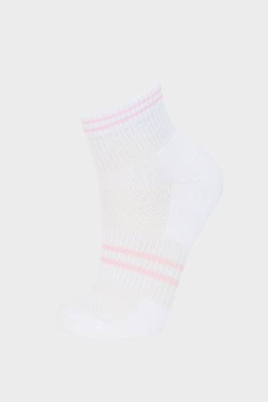 جوارب قصيرة للبنات من قطن - 5 قطع