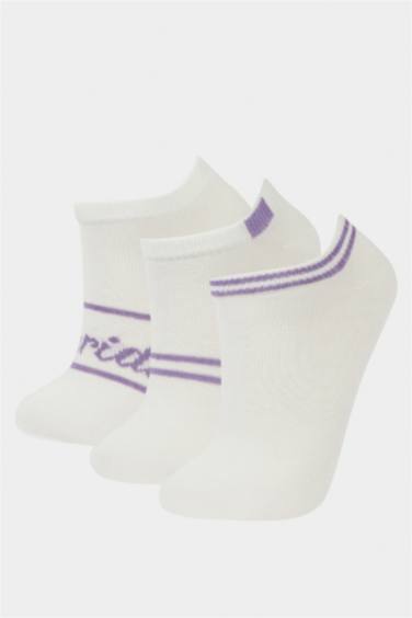 Kız Çocuk 3'lü Pamuklu Patik Çorap