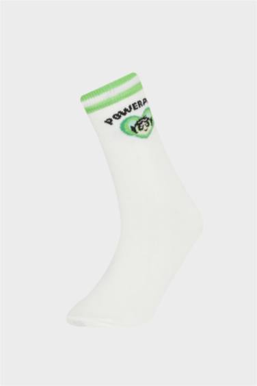 جوارب طويلة بناتي قطن من باور باف جيرلز - 3 قطع