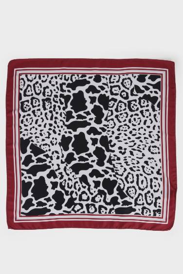 Әйелдерге тұтас басып шығарылған сатин фуляр