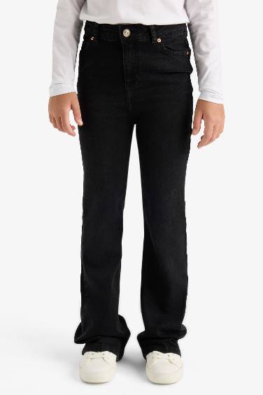 Kız Çocuk Flare Fit İspanyol Paça Jean Pantolon