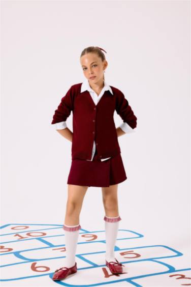 Girl 2 Piece Cotton Knee-Length Socks