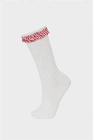 Girl 2 Piece Cotton Knee-Length Socks