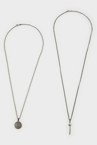 قلادة رجالي من Atolyewolf x Defacto - قطعتين