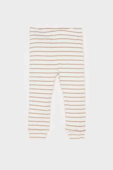 Ensemble de Body côtelé rayé et pantalon à taille élastique pour bébé garçon