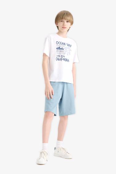 Boy Crew Neck Printed Short Sleeve T-Shirt