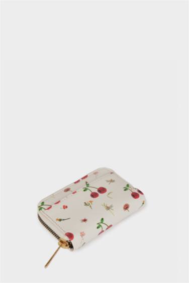 Женская сумочка для мелочи из искусственной кожи с фруктовым рисунком