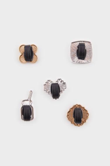 Женские 5 штук Украшение для тапочек розовое