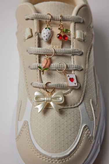 Женские украшения для обуви, комплект из 6-ти штук, золотистые