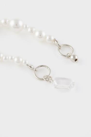 Woman 3 Piece Pearl Detailed Slipper Ornament