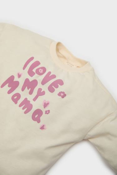 Lot de 2 T-shirts imprimés à manches longues pour nouveau-né fille