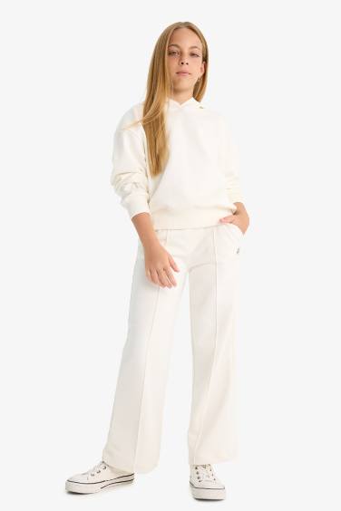 بنطرون بجامة رياضي وايد ليج برجل واسع