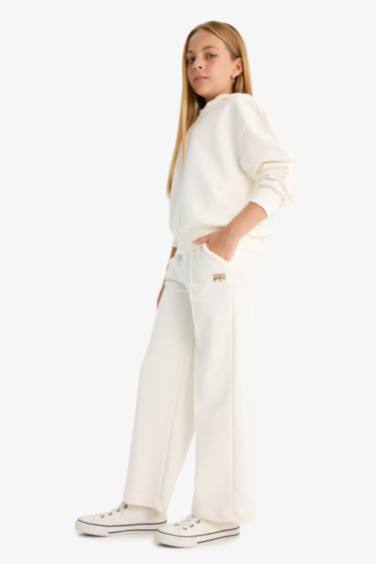 بنطرون بجامة رياضي وايد ليج برجل واسع