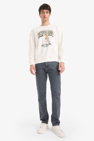 Boxy Fit Printed Sweatshirt