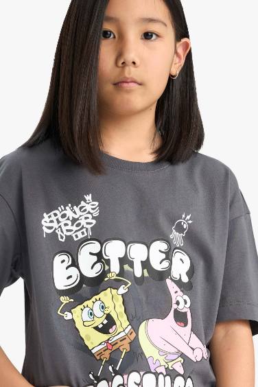 Girl SpongeBob Oversize Fit Short Sleeve T-Shirt