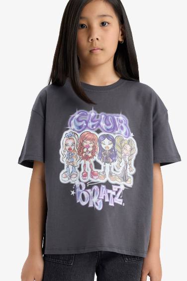Girl Bratz Oversize Fit Crew Neck Short Sleeve T-Shirt
