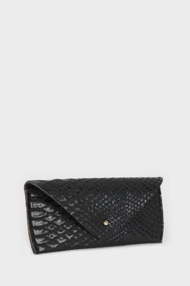 Unisex Yılan Derisi Desenli Güneş Gözlüğü Kılıfı