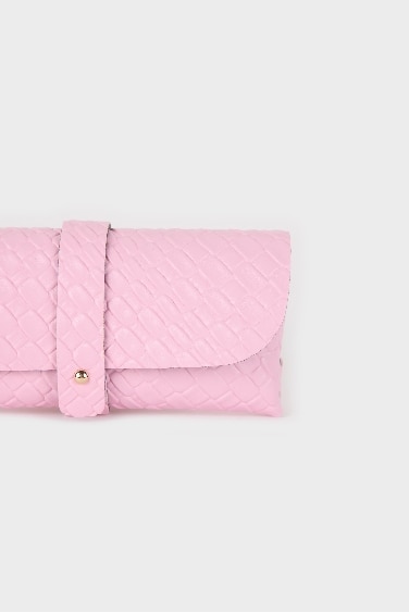 Woman Knitted Patterned Sunglasses Case