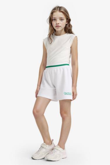 Girl Printed Elastic Waist Shorts