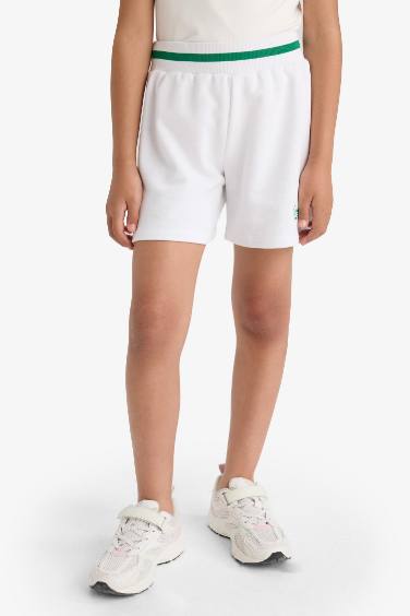 Girl Printed Elastic Waist Shorts