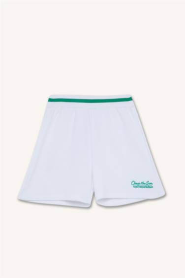 Girl Printed Elastic Waist Shorts