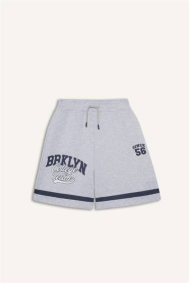 Детские шорты с принтом и резинкой на поясе