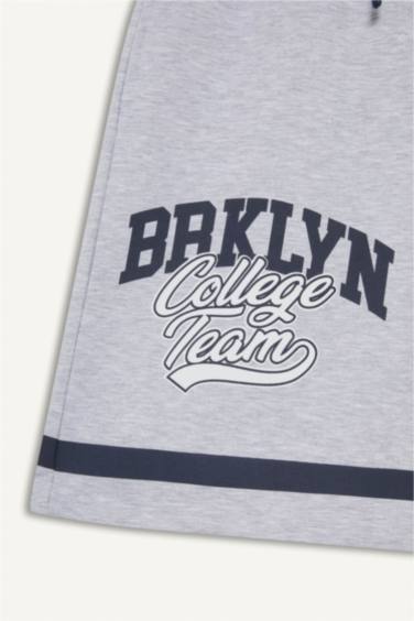 Детские шорты с принтом и резинкой на поясе