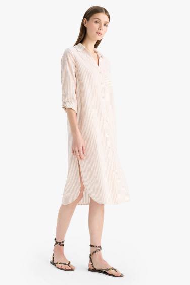 فستان بحر قطن قصة عادية من Fall in Love