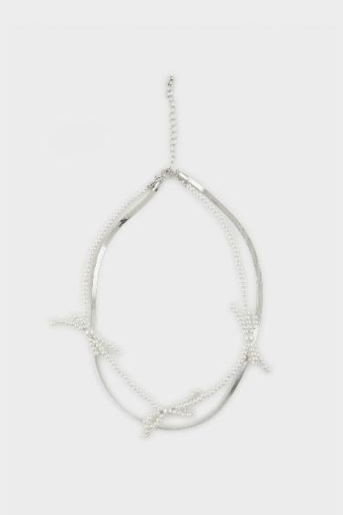 قلادة نسائي فضي