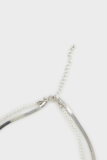 قلادة نسائي فضي