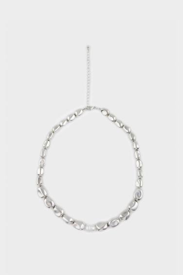 Женское серебряное ожерелье