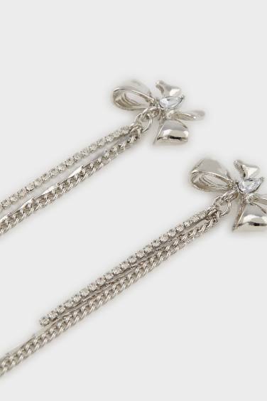 Kadın 2'li Sallantılı Silver Küpe