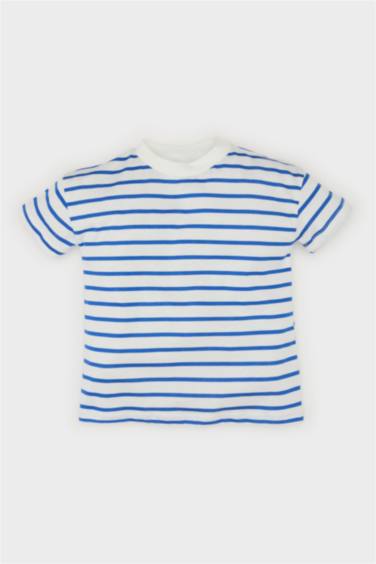 Baby Boy Crew Neck Striped T-Shirt
