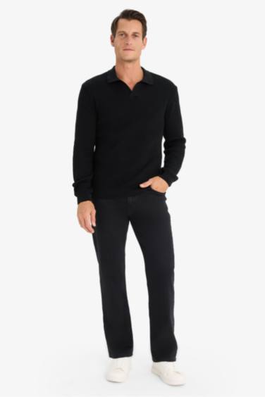 Standart Fit Polo Yaka Triko Kazak