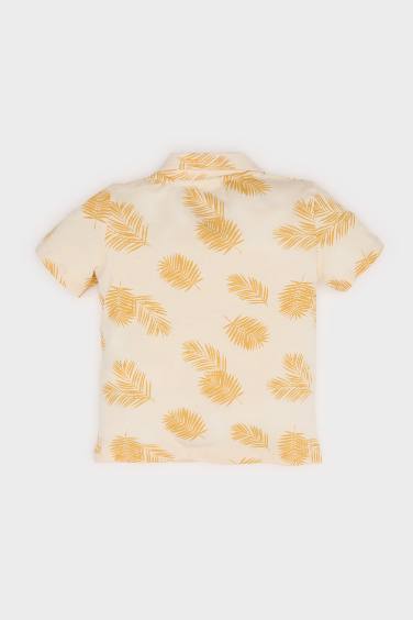 تيشيرت بولو بيبي اولادي نص كم قصة عادية بطبعة نخيل