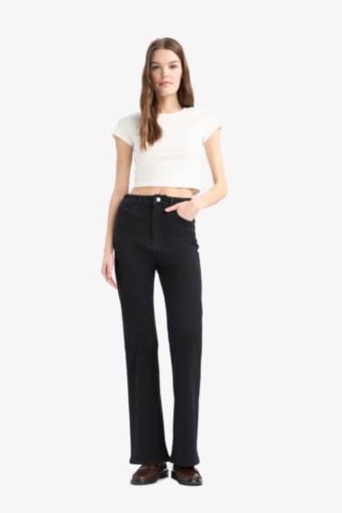 Mia Normal Waist Bell-bottom Long Jeans