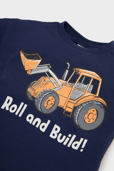 Baby Boy Vehicle Printed 2 Piece Set
